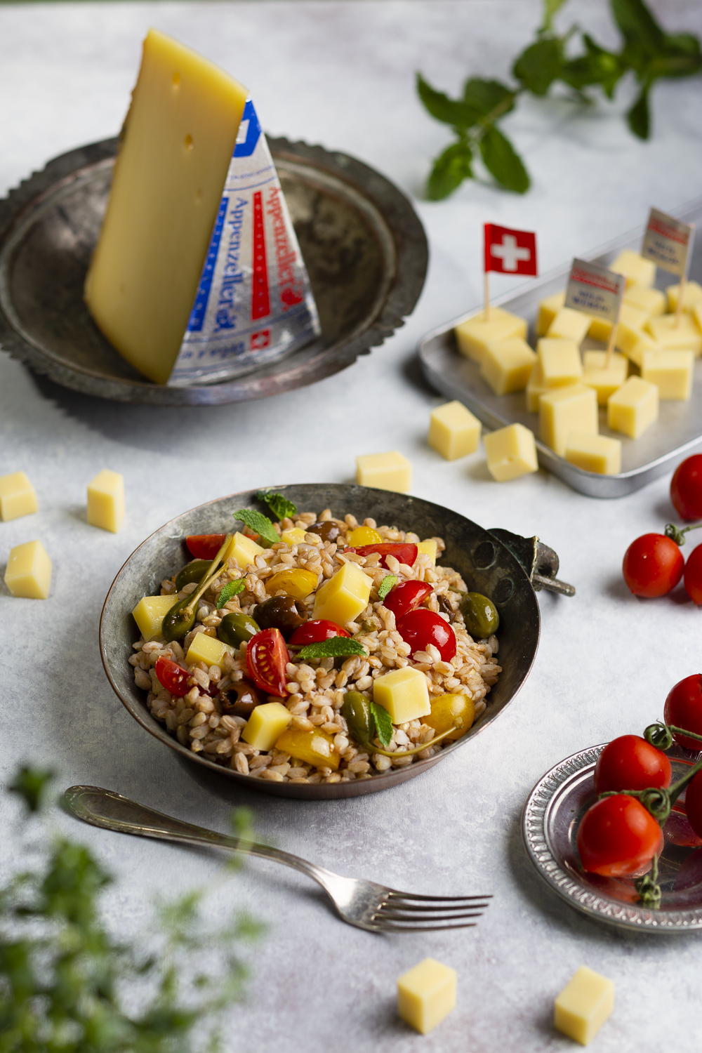 Insalata di farro con cubetti di Appenzeller®